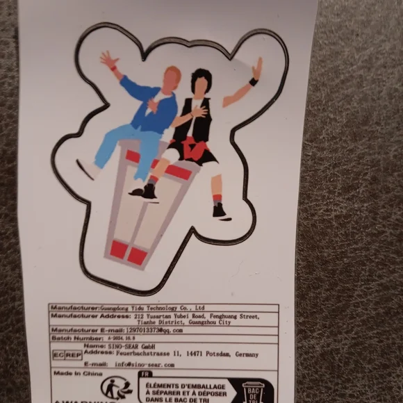 Bill And Ted's Excellent Adventure Sticker - Picture 2 of 2